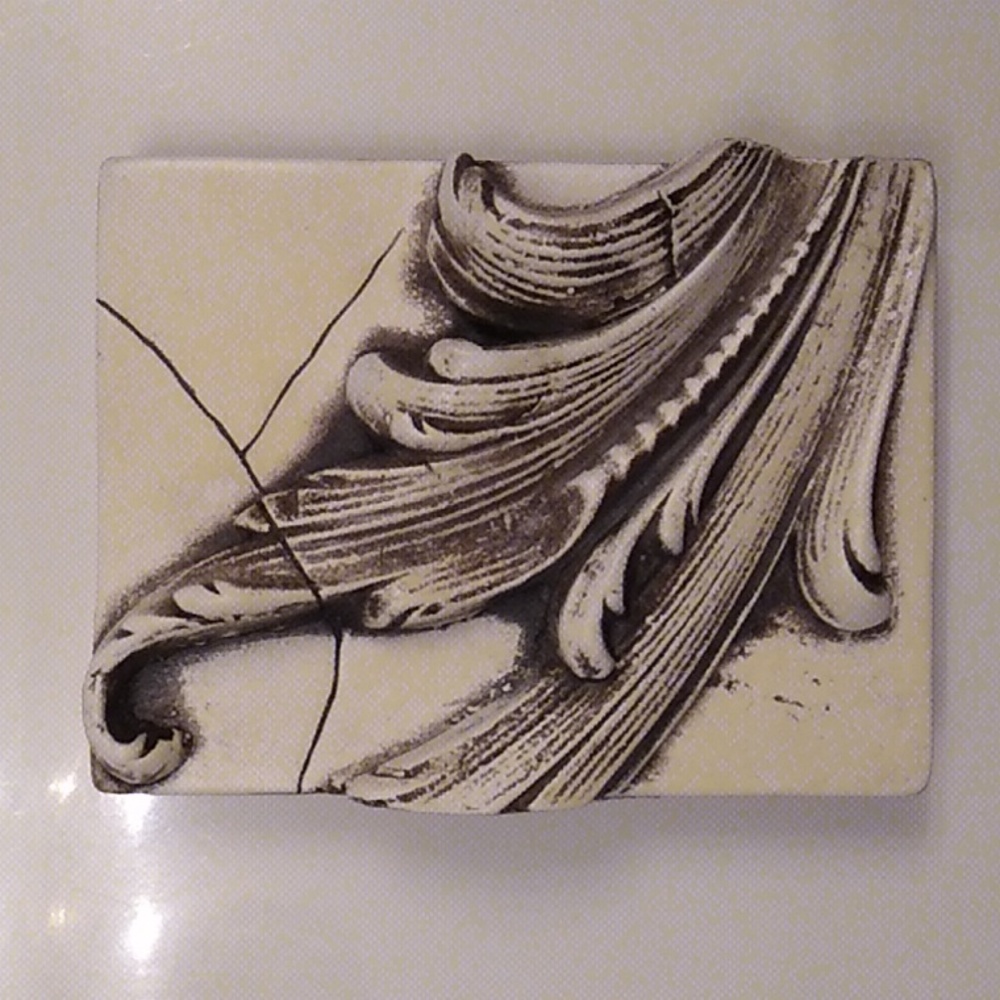 LEAF Bisque, Atlantis Tile like Sid Dickens *Rare & Retired wall art collectible